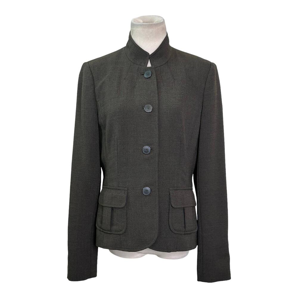 Alfani brown buttoned long sleeves lined blazer size 6